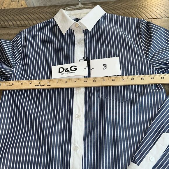 Chic Polished Dolce & Gabbana ‘Easy’ 🇫🇷 French Cuffs. 💯 Cotton look 👀 Sharp - Picture 16 of 17